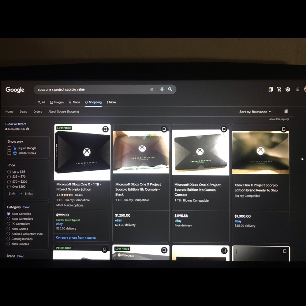 Xbox one x project Scorpio edition
